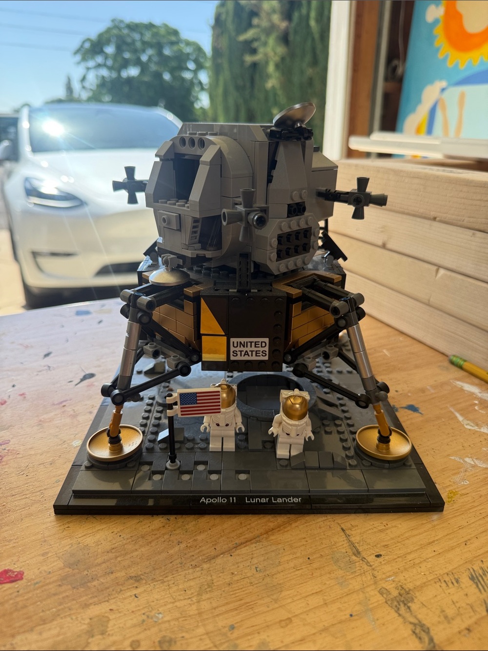 Lego Apollo 11 Lunar Lander in Gray and Gold